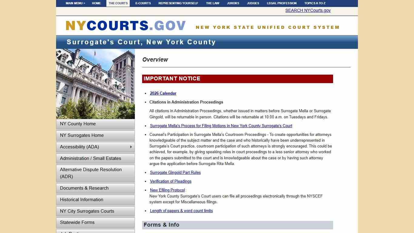 Home Page - Surrogate's Court, New York County | NYCOURTS.GOV