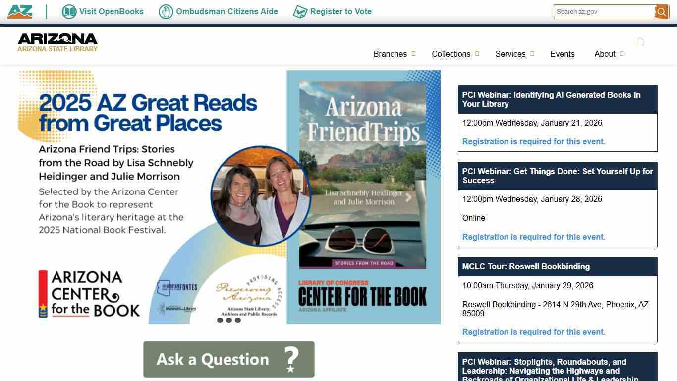 Home | Arizona State Library